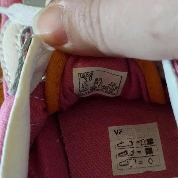 VANS Old Skool Color Block Sneakers Suede Canvas Girls Size 3 - Picture 6 of 7